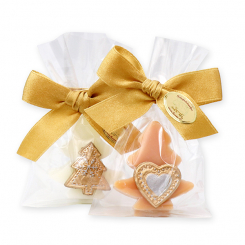 Sheep milk soap tree 16g decorated with christmas decoration, Classic/swiss pine 