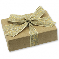 Schafmilchseife eckig 150g"Geschenkpäckchen", Zirbe 