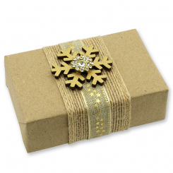 Schafmilchseife eckig 150g"Geschenkpäckchen", Zirbe 