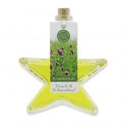 Dusch- und Schaumbad mit biologischer Schafmilch 200ml im Sternglas modern, Eisenkraut 