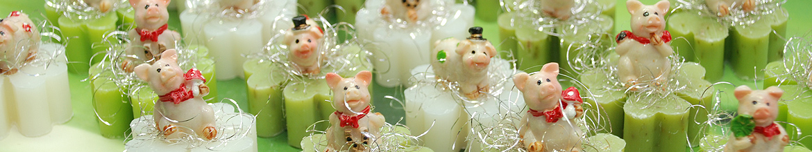 Dekorierte Seifen Neujahr